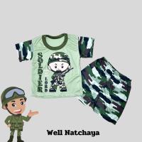 ราคา ชุดทหารเด็ก ชุดลายทหารเด็กสกีนการ์ตูน (22183967902)