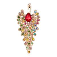 ราคา เข็มกลัดนกยูงหินไรน์สโตนใหญ่รูปสัตว์3สีสำหรับงานแต่งงานของเข็มกลัดการ์ตูนราคาถูก (19606393431)