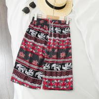 ราคา YTL TH กางเกงช้างขาสั้น กางเกงผ้าสปันลายช้างขาจั๊ม เอวรูดได้จริง ใส่ไปทะเลหรืออยู่บ้านชิวๆ (22476204690)