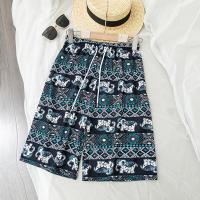 ราคา YTL TH กางเกงช้างขาสั้น กางเกงผ้าสปันลายช้างขาจั๊ม เอวรูดได้จริง ใส่ไปทะเลหรืออยู่บ้านชิวๆ (22476204691)