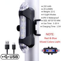 ราคา ESLNF PX 5 ไฟท้ายจักรยานกันน้ำ ไฟเตือนความปลอดภัย LED แบบชาร์จไฟได้ USB ไฟท้ายจักรยานเสือภูเขา (19577210752)