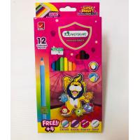 ราคา MASTERART ใหม่ล่าสุด ดินสอสีไม้ สีไม้มาสเตอร์อาร์ต รุ่น Super Bright 12สี 18สี 24สี 36สี 48สี ดินสอสีไม้สั้น ไม้ยาว แถม กบเหลา (20026487742)