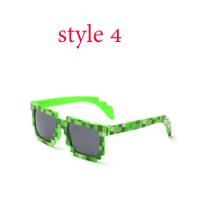 ราคา แว่นกันแดด Thug Life Minecraft 8 Bit Pixelated Mosaic Gamer Photo Props Glasses For Adults Party (15314440072)