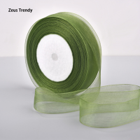 ราคา QIAN TI ZI 2 5ซม 50หลาริบบิ้นผ้าไหมแก้วคริสต์มาสปาร์ตี้ DIY ที่บ้านให้ผ้าคลุมของตกแต่งงานแต่งงานริบบิ้นผ้าพันคอ DIY (22424755064)