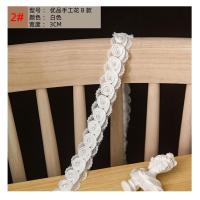 ราคา ลูกไม้สีขาวดอกไม้ขอบอุปกรณ์เสริมเส้นด้ายสุทธิทําด้วยมือ DIY แขนเสื้อกระโปรง Underlay Swing ตุ๊กตาเสื้อผ้าตกแต่งผ้า (18099170536)