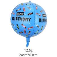 ราคา พร้อมส่งลูกโป่ง4D สกรีนลาย HAPPY BIRTHDAY ขนาด 22 นิ้ว แขวนได้ตกแต่งปาร์ตี้วันเกิด (21586861196)