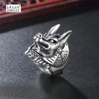 ราคา Lkyou แหวนแฟชั่นพังก์มนุษย์หมาป่าผู้ชายแหวนวินเทจครอบงำผู้ชาย (1119110695)