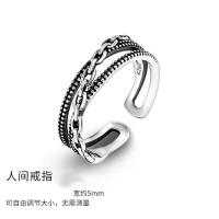 ราคา SENCHI丨แหวนแฟชั่นของผู้ชายแหวนปรับขนาดได้ผู้ชายวินเทจ (22589412148)