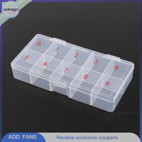 ราคา Aokago กล่องเก็บปลายเล็บปลอมแบบศิลปะ10เซลล์กล่องใส่อุปกรณ์แต่งเล็บปลอม (22309083512)