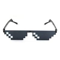 ราคา Mosaic Sunglasses Cool Party Vintage Shades Eyewear For Men Pixelated Sunglasses Black Funny Women Glasses (21655194642)