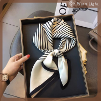 ราคา Warm Light แฟชั่นผ้าพันคอสี่เหลี่ยมพิมพ์ลายฮิญาบสำหรับผู้หญิงผ้าไหมซาตินผ้าโพกหัวมุสลิมที่คาดผมผ้าพันผ้าคลุมไหล่พันรอบ (22299086070)