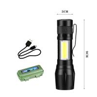 ราคา ไฟฉายแรงสูงLED ไฟฉายซูมได้ USB ไฟฉายแรงสูงซูม 3แบบ ปรับโหมดได้ ไฟฉายพกพาจิ๋ว (21746897404)