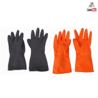 ราคา EAGLE ONE ถุงมือยาง รุ่นบาง สีส้ม และ ดำ ผลิตจากยางธรรมชาติ เป็นสีส้ม พื้นผิวมีพิมพ์ลายนูนเพื่อช่วยกันลื่นเวลาจับสิ่งของ (18885076808)