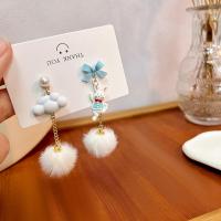 ราคา ต่างหูรูปการ์ตูนพวงกุญแจกระต่ายน้อยเมฆน่ารักแบบญี่ปุ่นและเกาหลีต่างหูผีเสื้อสีต่างหูไม่เข้าคู่ผู้หญิง (20045473031)