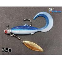 ราคา เหยื่อปลอม BIG CURLY TAIL MINNOW ปลายางพร้อมตก สำเร็จรูป (13963276906)