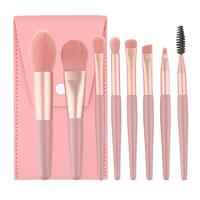 ราคา คุณภาพ แปรงแต่งหน้า 8 ชิ้น เซต มินิ ความงาม พร้อมกระเป๋า เครื่องมือแต่งหน้า ใบหน้า อายแชโดว์ ลิป รองพื้น บลัชออน แปร (21605194426)