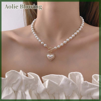 ราคา Aolie จี้รูปหัวใจเปลือกพลอยเทียมสำหรับสุภาพสตรีสร้อยคอมุกเครื่องประดับที่สง่างามเกาหลี (22201342520)