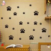 ราคา QIAN TI ZI QIAN TI ZI สติ๊กเกอร์พิมพ์ลายเท้าแมว สุนัขน่ารักสำหรับตกแต่ง (22348301920)