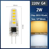 ราคา หลอดไฟ Led G4 2W 3W 5W 6W 7W 9W AC 220V 3014SMD 2835SMD โคมไฟซิลิโคนอบอุ่นสีขาว ขาว L ไฟ LED มุม360องศา (22383810172)