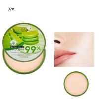 ราคา Make Up Oil Control Face Makeup Cosmetics Aloe Vera Soothing Powder Waterproof Moisturizing Concealer Foundation Solid (22494594685)