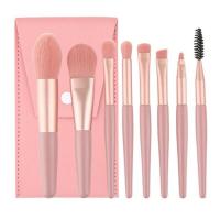 ราคา คุณภาพ แปรงแต่งหน้า 8 ชิ้น เซต มินิ ความงาม พร้อมกระเป๋า เครื่องมือแต่งหน้า ใบหน้า อายแชโดว์ ลิป รองพื้น บลัชออน แปร (21639392756)