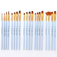 ราคา 4ชิ้นปลายแบนปลายกลมชี้แปรงภาพไม้ปากกาภาพสีน้ำมันสีน้ำ (22203176188)
