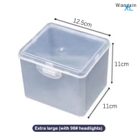 ราคา wang กล่องเก็บของแบบฝาพับกล่องพลาสติกใสตั้งโต๊ะกล่องใส่ไฟหน้า LED (20889043116)