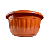 ราคา กระถางทรงกลม กระถางต้นไม้กลมเตี้ย กระถางพลาสติก 12 นิ้ว16 นิ้ว สีดำสีอิฐสีช็อคโกแล็ต (22771195016)