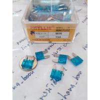 ราคา ฟิวส์ เสียบ เล็ก 5ตัว 15 A แอมป์ amp Small Fuse สีฟ้า เล็กขายาว PHILLIS ATY Blade Fuse ฟิว เสียบ ฟิวซ์ แอม จิ๋ว (15221911555)