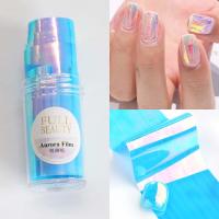ราคา BEAUTYLASS ม้วน สะท้อนแสง ทำเล็บ สติ๊กเกอร์แต่งเล็บออโรร่า กระดาษแก้วสีออโรร่า ฟิล์มกระดาษแก้วแตก DIY เพ้นท์เล็บ (22522441311)