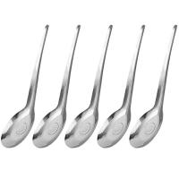 ราคา 1 3 5Pcs Stainless Steel Soup Spoon Dinnerware Chinese Deepened Large Capacity Spoon Silver Flat Soup Rice Scoop Tea Milk Coffee Dessert Spoon Home Kitchen Tableware (21733252883)