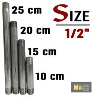 ราคา ท่อนสั้นเหล็กชุบซิงค์ ประปา ขนาด 1 2 4 หุน 3 4 6 หุน 1 1 นิ้ว (21540426682)