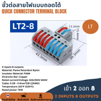 ราคา LT ตัวแยกสายแบบหนีบตลับรวมสายไฟ เทอร์มินอล ขั้วต่อสายไฟแบบถอดได้ เต๋าต่อสายไฟ ข้อต่อสายไฟ Terminal Block เต๋าต่อสาย แผงต่อสายไฟ เต๋าหนีบสายไฟ Electrical Lever Quick Connectors Wire Splitter (213733506