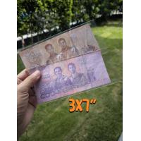 ราคา ถุงแก้วใส สำหรับใส่ธนบัตร หนา 50 ไมครอน (21449595806)