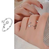 ราคา เราเป็นดอกไม้ S925เกาหลีแหวนเงินรูปดาวคริสตัลท้องฟ้าดาวแหวนปรับขนาดได้สำหรับผู้หญิงหญิงสาวงานหมั้นปาร์ตี้ดินเนอร์เครื่องประดับแหวนสวมนิ้ว (22565189482)