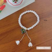 ราคา OUDAIXIU สร้อยข้อมือมุก Sweet Lily Valley สร้อยข้อมือเชือกผม เครื่องประดับผมเชือกดอกไม้ แฟชั่นและอเนกประสงค์ (21982397337)