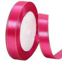 ราคา ริบบิ้นผ้า ริบบิ้นขอบทอง ไซค์ 0 6 ซม 1 ซม 1 5 ซม 2 ซม 2 5 ซม ม้วนยาว 22 เมตรมีสต๊อกพร้อมส่ ริบบิ้นห่อของขวัญ ริบบิ้นซาติน ริบบิ้นผ้าซาติน (16088018851)