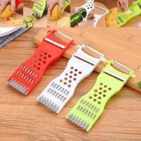 ราคา พร้อมส่งในไทย ที่สไลด์ผัก 5 in 1 ที่ขูด สไลด์ ผักผลไม้ ที่ขูดมะละกอ ที่ปอกเปือก B 0026 (19153646587)