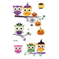 ราคา New Halloween Tattoo Stickers Funny Cartoon Funny Kids Tattoo Sticker Disposable tattoo stickers (16100119502)