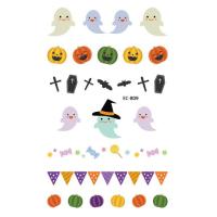 ราคา New Halloween Tattoo Stickers Funny Cartoon Funny Kids Tattoo Sticker Disposable tattoo stickers (16100119486)