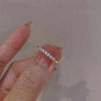 ราคา 5210A ปรับได้ปรับได้ แหวนหัวใจเพทาย ผ้าทอทอ การเปิดเครื่อง แหวนเปิด หรูหราสุดหรู การหมั้นหมาย แหวนพลอยเทียม สำหรับผู้หญิง (22439496956)