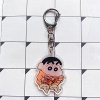 ราคา CUTE DIY พวงกุญแจชินจัง พวงกุญแจน่ารักๆ ตุ๊กตาห้อยกระเป๋า แบบสองด้าน พวงกุญแจเครยอนชินจัง อะคริลิค การจำลองแบบจำลอง Nohara Shinnosuke พวงกุญแจ พวงกุญแจรูปกุญแจ เครื่องประดับเล็กๆ จี้เครยอนชินจัง ผู้หญ