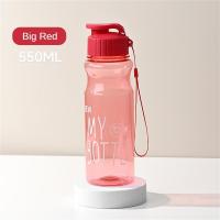 ราคา 550ML ความจุขนาดใหญ่สีแก้วน้ำแบบสปอร์ตใสสัตว์เลี้ยงพับขึ้นแก้วน้ำเย็นพลิกขึ้นกระบอกน้ำนักเรียนกีฬาและอุปกรณ์ฟิตเนส (22569035864)