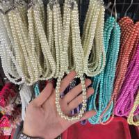 ราคา สร้อยไข่มุก สร้อยคอมุก มีหลายสีพร้อมส่ง (20532985092)
