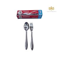 ราคา ช้อนส้อมสแตนเลสอย่างดี ตราหัวม้าลาย คู่ (19931613868)