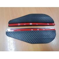 ราคา คิ้วกันฝน แผ่นกันน้ำฝน กันสาดกระจกมองข้าง คิ้วกันฝน ติดกระจกมองข้างรถยนต์ แผ่นกันฝนกระจกข้าง สีดำ 1 ชุด 2 ชิ้น (21732941181)