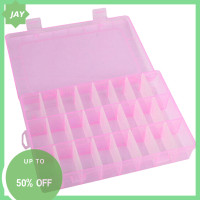 ราคา Lowest price Jay กล่องจัดระเบียบพลาสติกใส24ช่องกล่องเก็บของแบบปรับได้สำหรับลูกปัดต่างหูตะขอเกี่ยวเครื่องประดับ (22264845557)