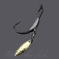 ราคา ตัวเบ็ดเกี่ยวเหยื่อยางถ่วงตะกั่ว พร้อมใบหลิว ตัวเบ็ดเท็กซัส เบ็ดเกี่ยวหนอนยาง เบ็ดเกี่ยวยาง ตาเบ็ดเท็กซัส R139 (22307231099)