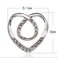 ราคา Zoiee เข็มกลัด เข็มกลัดสวยๆๆๆ เสื้อยืด ผ้าพันคอหัวใจ คริสตัล หัวเข็มขัดผ้าคลุมไหล่แหวนคลิปผ้าพันคออุปกรณ์เสริมเข็มกลัดแบบผูกปม (21664446633)
