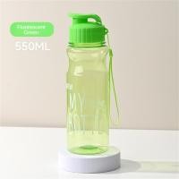 ราคา 550ML ความจุขนาดใหญ่สีแก้วน้ำแบบสปอร์ตใสสัตว์เลี้ยงพับขึ้นแก้วน้ำเย็นพลิกขึ้นกระบอกน้ำนักเรียนกีฬาและอุปกรณ์ฟิตเนส (22569035863)